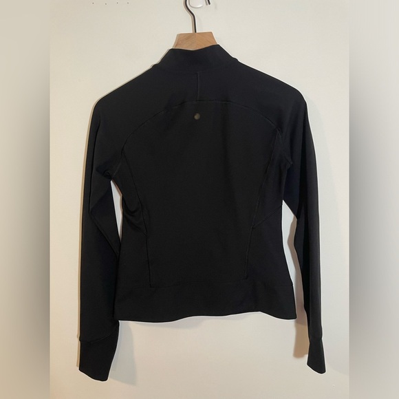 Yogalicious Lux Momentum Jacket Soft Full Zip Pockets Thumb Holes Black Sz Small - Picture 10 of 13